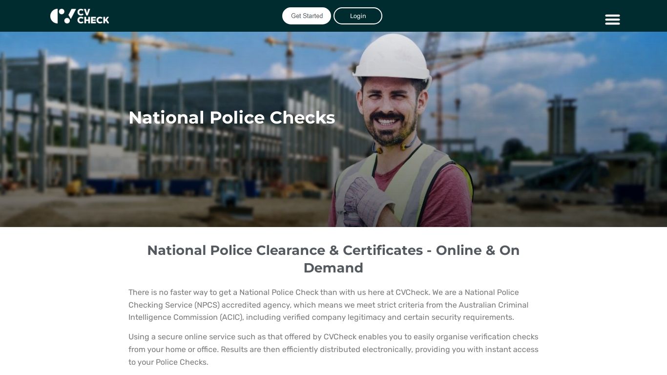 National Police Check Online | National Police Clearance Certificates