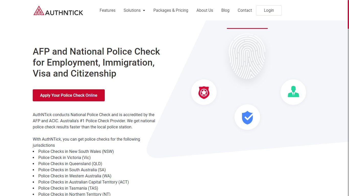 National Police - Immigration/Citizenship Check